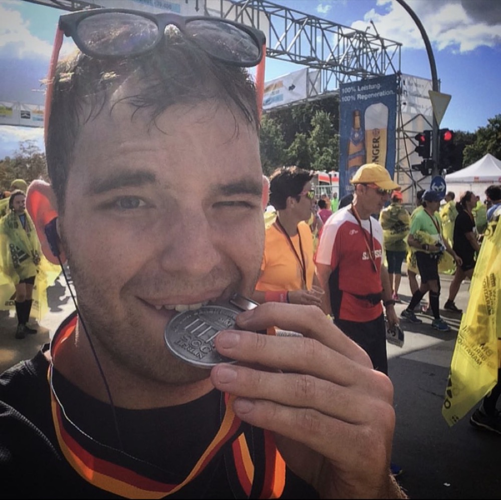At the Berlin Marathon